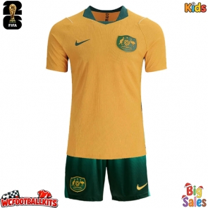 Australia Replica Home Stadium Kit for Kids World Cup 2026 Short Sleeve (+ pants)